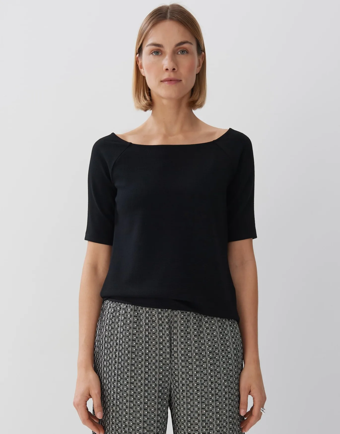Damen OPUS Shirts^Shirt Karmin Schwarz Online Bestellen