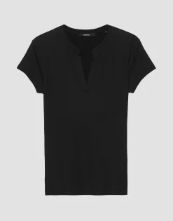 Damen OPUS Basics | Shirts^Shirt Kleoh Detail Schwarz Online Bestellen