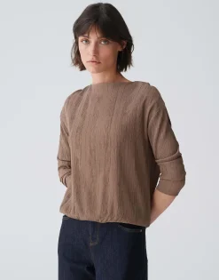 Damen OPUS Shirts^Shirt Silasum Braun Online Bestellen