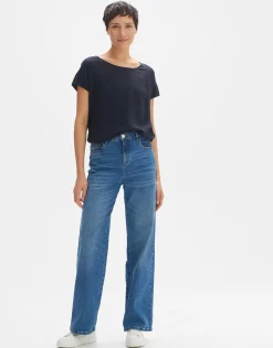 Damen OPUS Shirts^Shirt Skita Soft Blau Online Bestellen