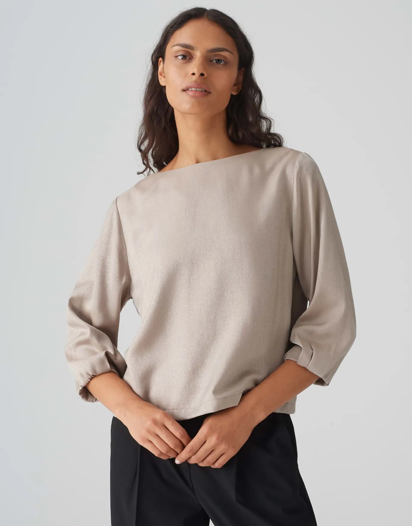 Damen OPUS Blusen^Shirtbluse Flixi Braun Online Bestellen