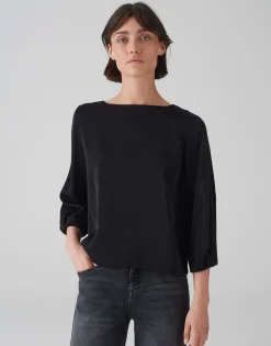 Damen OPUS Blusen^Shirtbluse Flixi Schwarz Online Bestellen