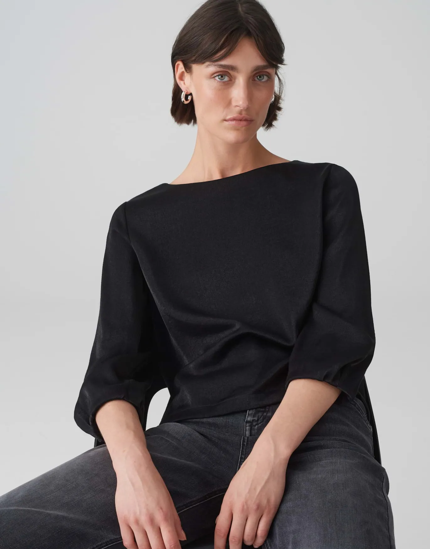 Damen OPUS Blusen^Shirtbluse Flixi Schwarz Online Bestellen