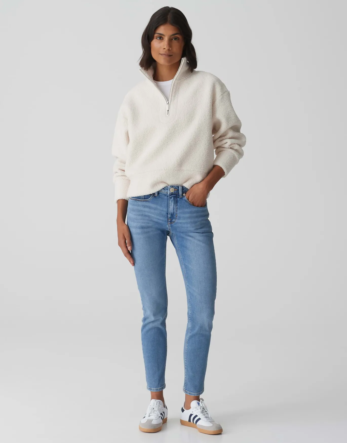 Damen OPUS Jeans^Skinny Jeans Elma Ocean Blue Blau Online Bestellen