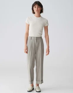 Damen OPUS Hosen^Slacks Mitina Remix Braun Online Bestellen