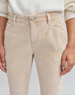Damen OPUS Jeans^Slim Jeans Evita Glazed Beige Online Bestellen