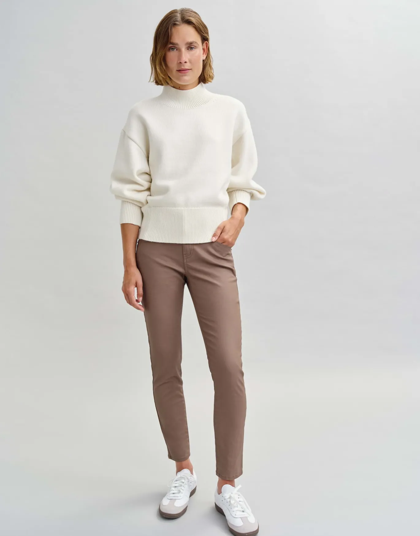 Damen OPUS Hosen | Jeans^Slim Jeans Evita Remix Braun Online Bestellen