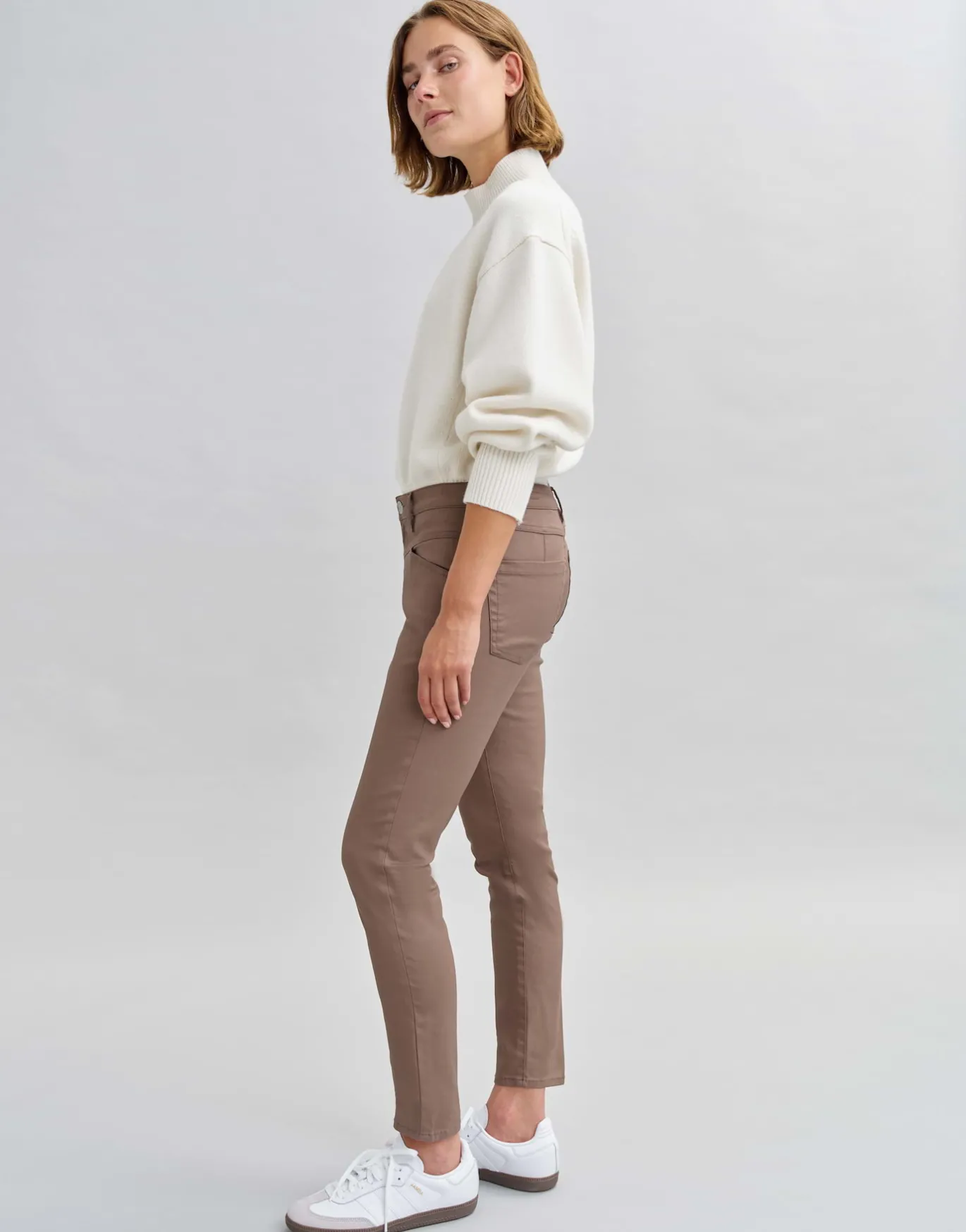 Damen OPUS Hosen | Jeans^Slim Jeans Evita Remix Braun Online Bestellen