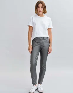 Damen OPUS Hosen^Slim Jeans Evita Remix Grau Online Bestellen