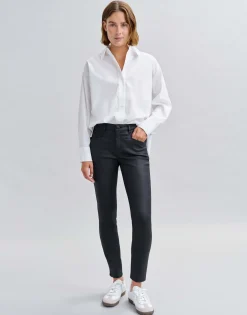 Damen OPUS Hosen | Jeans^Slim Jeans Evita Remix Schwarz Online Bestellen