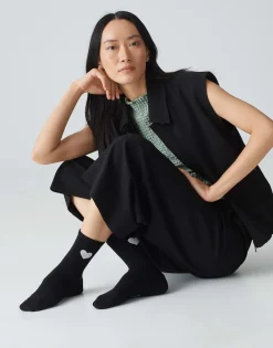 Damen OPUS Accessoires^Socke Yennis Heart Schwarz Online Bestellen