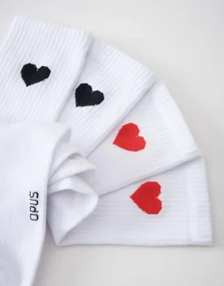 Damen OPUS Accessoires^Socke Yennis Heart Weiß Online Bestellen