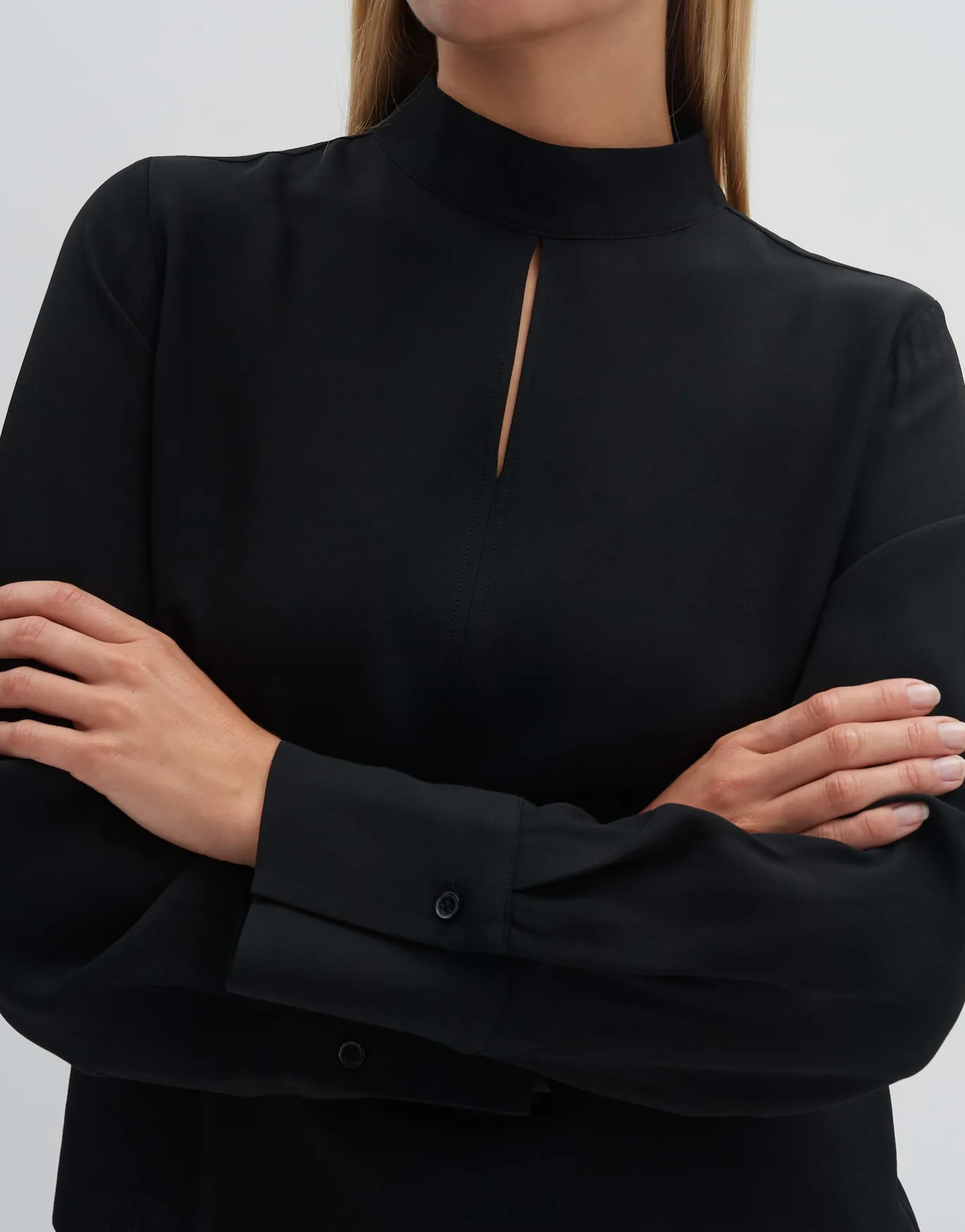 Damen OPUS Blusen^Stehkragenbluse Zeuna Schwarz Online Bestellen