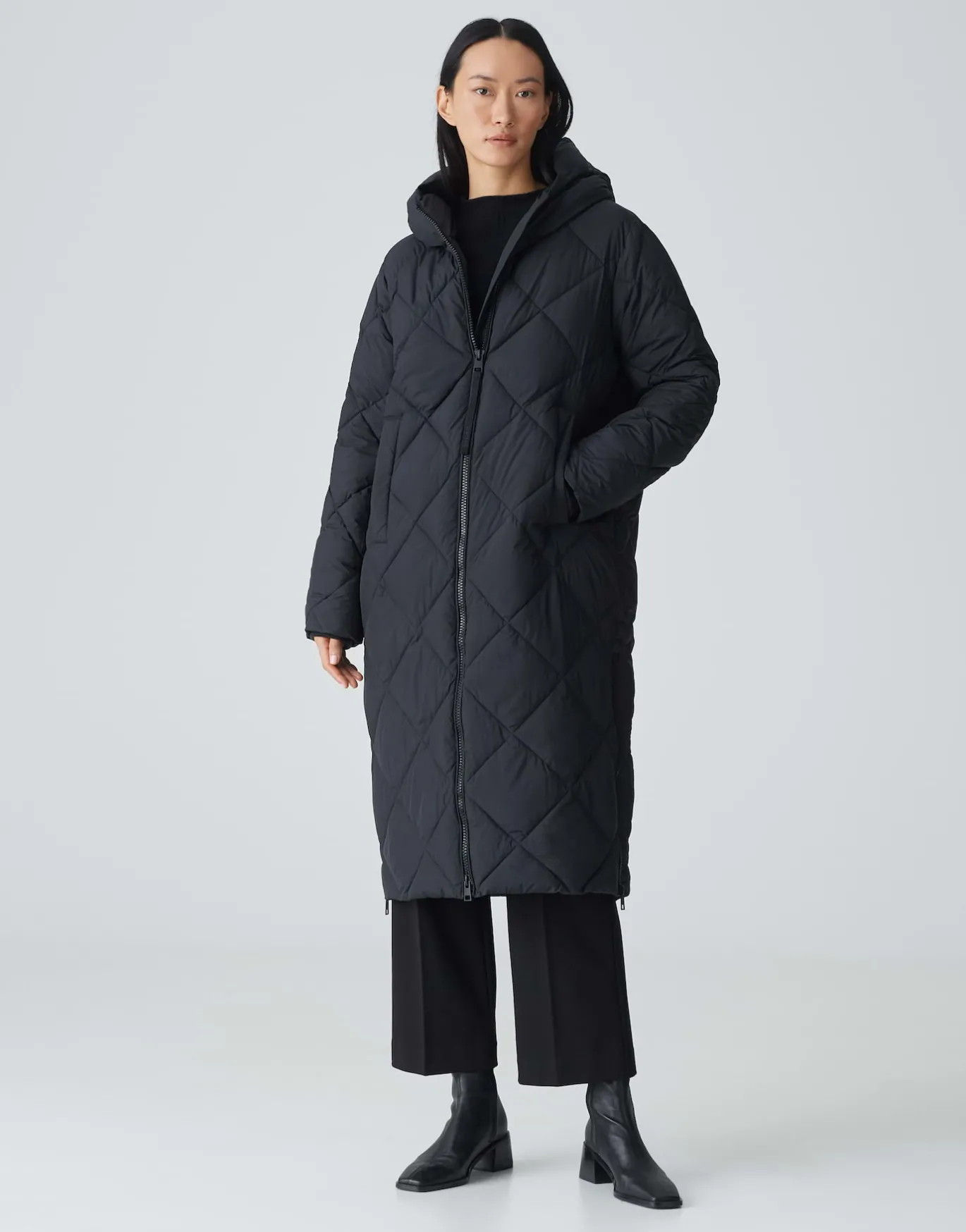 Damen OPUS Jacken / Mäntel^Steppmantel Hubine Fresh Schwarz Online Bestellen