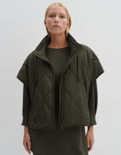 Damen OPUS Jacken / Mäntel | Blazer / Westen^Steppweste Venke Grün Online Bestellen