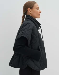 Damen OPUS Jacken / Mäntel | Blazer / Westen^Steppweste Venke Schwarz Online Bestellen