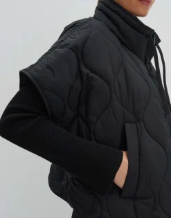 Damen OPUS Jacken / Mäntel | Blazer / Westen^Steppweste Venke Schwarz Online Bestellen