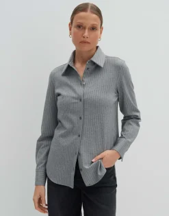 Damen OPUS Blusen^Streifenbluse Zmarta Grau Online Bestellen