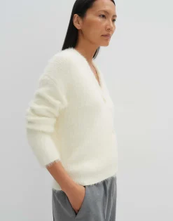 Damen OPUS Strick^Strickjacke Tannah Weiß Online Bestellen