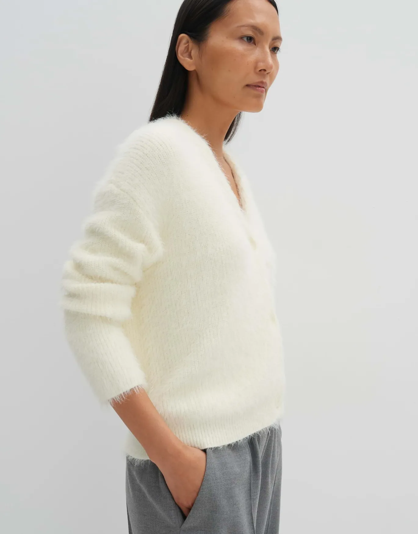 Damen OPUS Strick^Strickjacke Tannah Weiß Online Bestellen