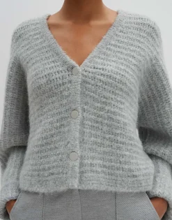 Damen OPUS Strick^Strickjacke Timaria Grau Online Bestellen