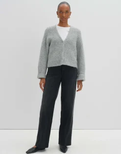 Damen OPUS Strick^Strickjacke Timaria Grau Online Bestellen