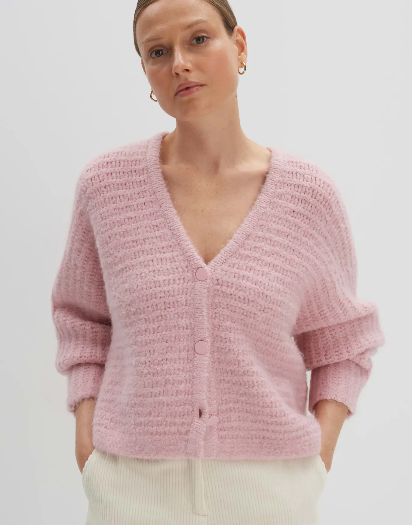 Damen OPUS Strick^Strickjacke Timaria Rosé Online Bestellen