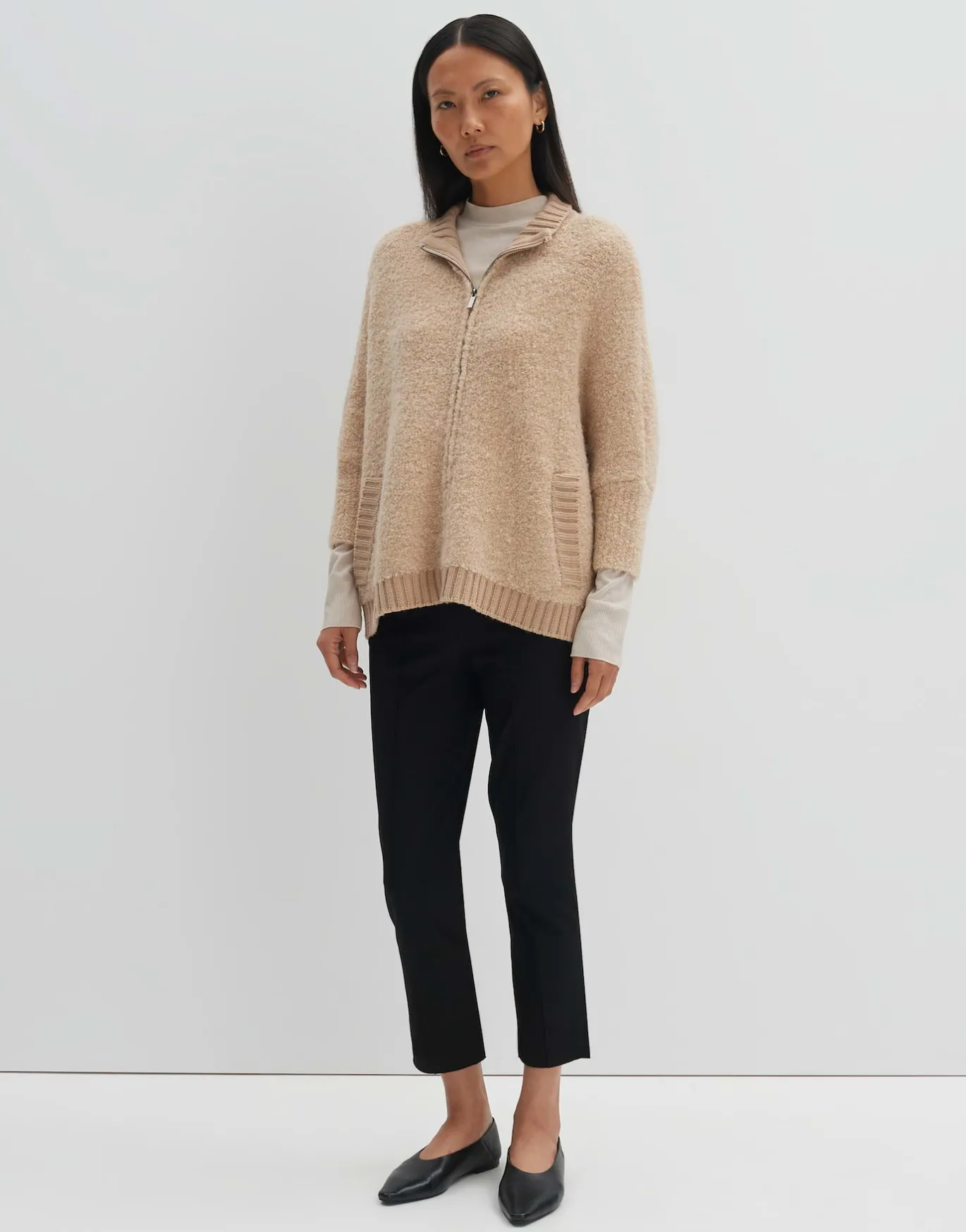 Damen OPUS Strick^Strickjacke Touclee Detail Beige Online Bestellen