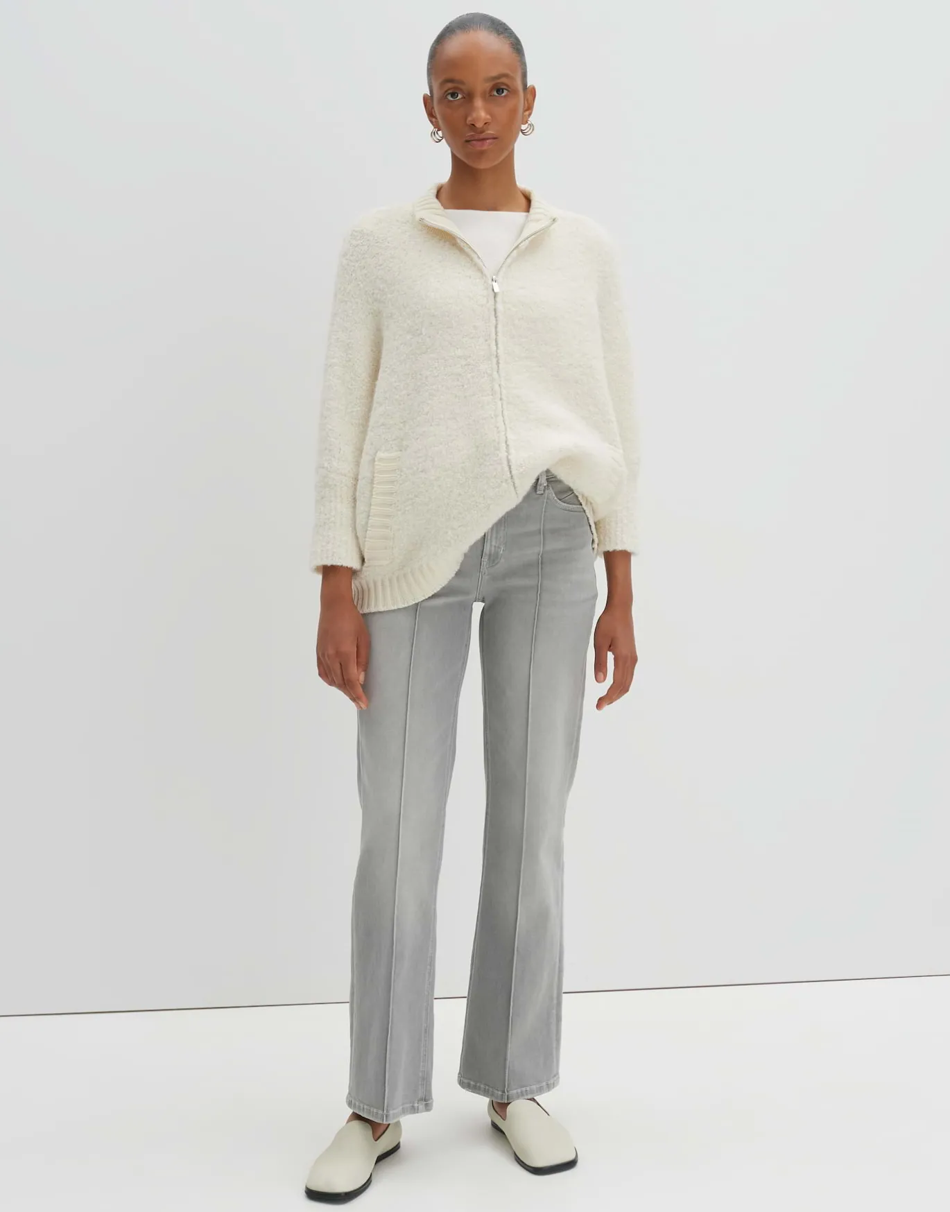Damen OPUS Strick^Strickjacke Touclee Detail Weiß Online Bestellen