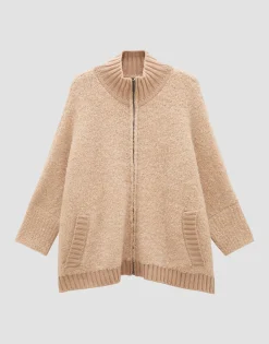 Damen OPUS Strick^Strickjacke Touclee Detail Beige Online Bestellen