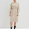 Damen OPUS Strick | Kleider^Strickkleid Qiola Beige Online Bestellen