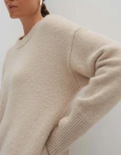 Damen OPUS Strick | Kleider^Strickkleid Qiola Beige Online Bestellen