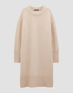 Damen OPUS Strick | Kleider^Strickkleid Qiola Beige Online Bestellen