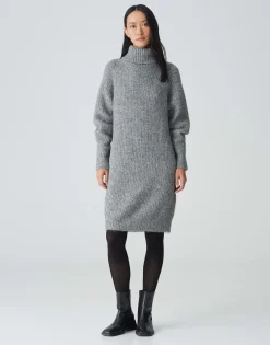 Damen OPUS Strick^Strickkleid Wakona Grau Online Bestellen