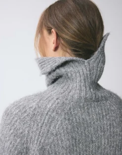 Damen OPUS Strick^Strickkleid Wakona Grau Online Bestellen