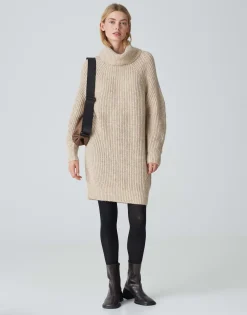 Damen OPUS Strick | Kleider^Strickkleid Wakya Beige Online Bestellen