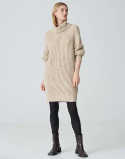 Damen OPUS Strick | Kleider^Strickkleid Wakya Beige Online Bestellen