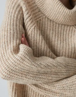 Damen OPUS Strick | Kleider^Strickkleid Wakya Beige Online Bestellen