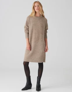 Damen OPUS Strick | Kleider^Strickkleid Waletta Braun Online Bestellen