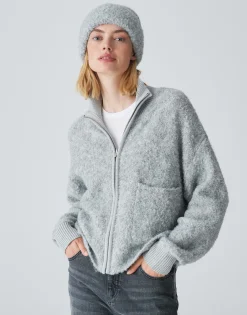 Damen OPUS Accessoires^Strickmütze Acurly Cap Grau Online Bestellen