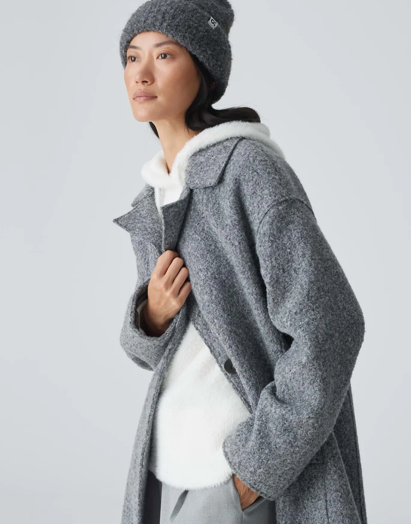 Damen OPUS Accessoires^Strickmütze Awomi Cap Grau Online Bestellen