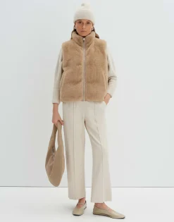 Damen OPUS Accessoires^Strickmütze Beky Fluffy Beige Online Bestellen