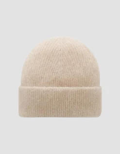 Damen OPUS Accessoires^Strickmütze Beky Fluffy Beige Online Bestellen