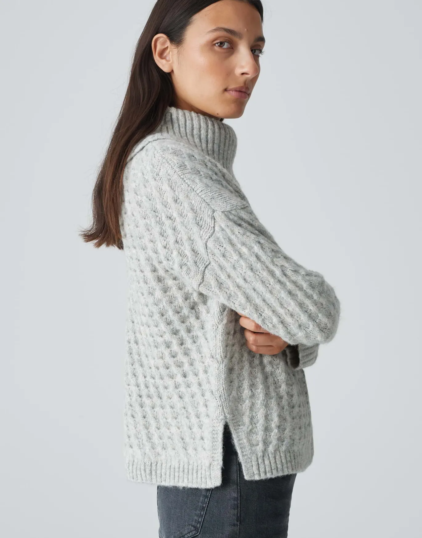 Damen OPUS Strick^Strickpullover Plinea Grau Online Bestellen