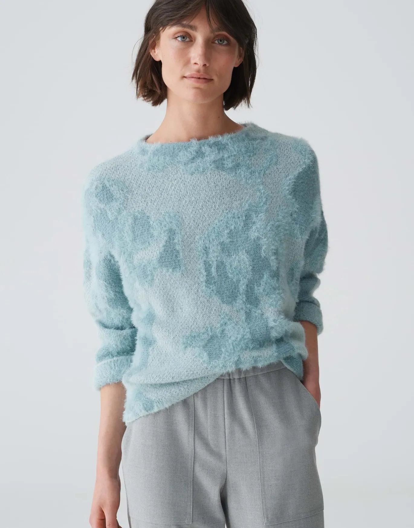 Damen OPUS Strick^Strickpullover Plumi Blau Online Bestellen