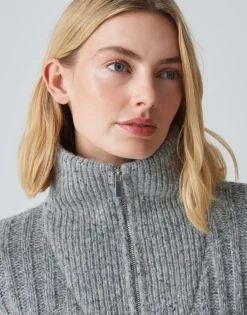 Damen OPUS Strick^Strickpullover Popfy Grau Online Bestellen