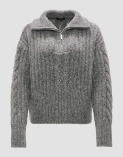 Damen OPUS Strick^Strickpullover Popfy Grau Online Bestellen