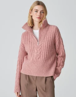 Damen OPUS Strick^Strickpullover Popfy Rosé Online Bestellen