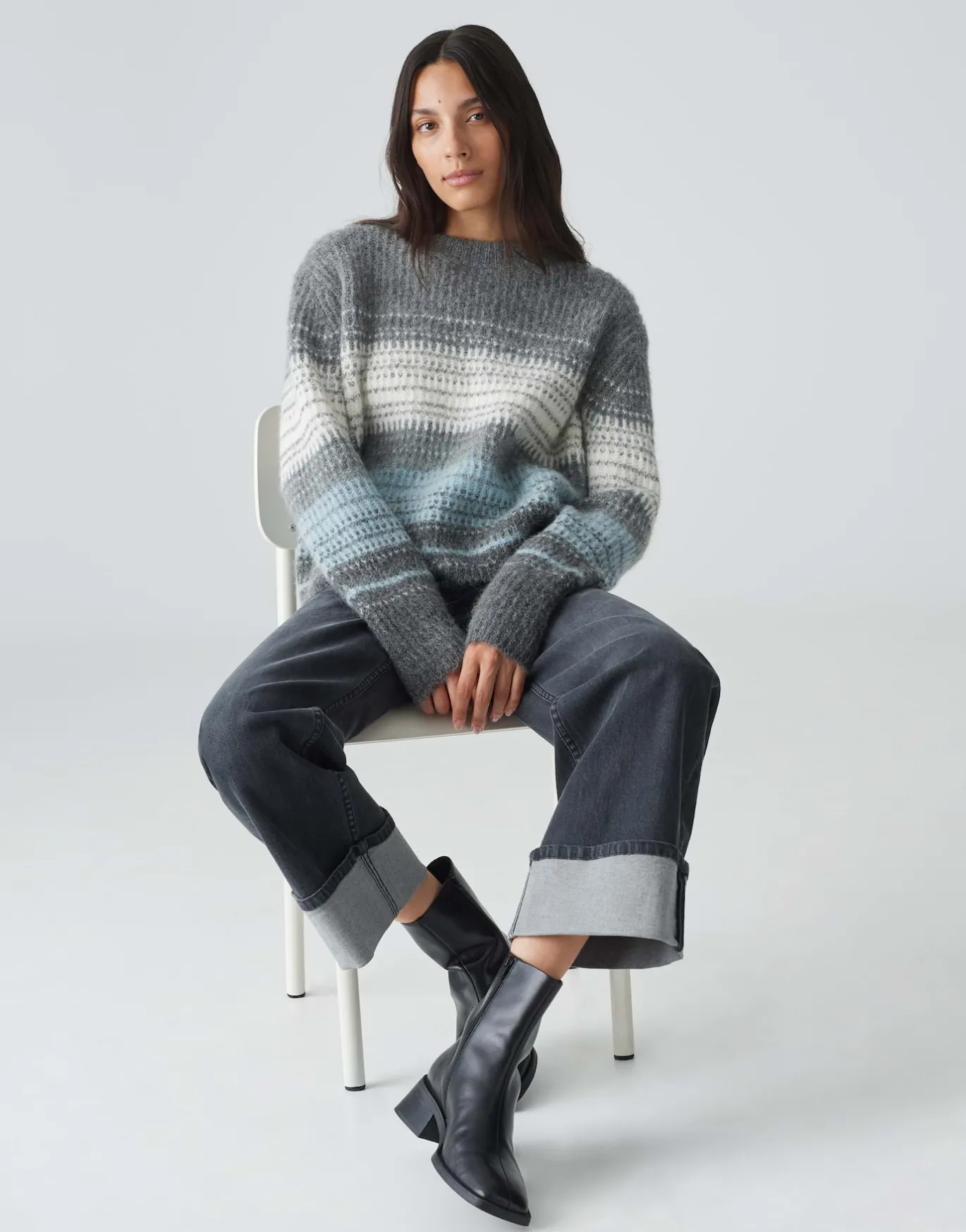 Damen OPUS Strick^Strickpullover Pradeta Blau Online Bestellen