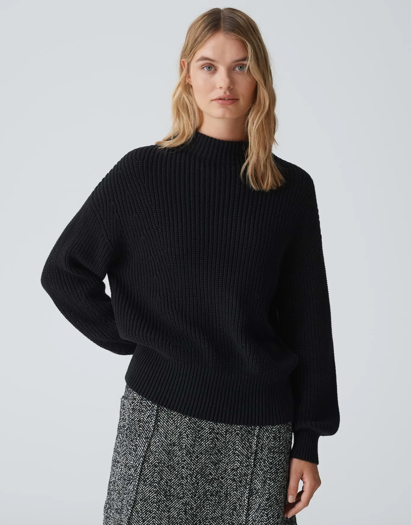 Damen OPUS Strick^Strickpullover Pufamo Schwarz Online Bestellen